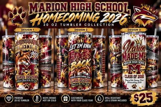 Marion High School Homecoming 20 oz Tumbler